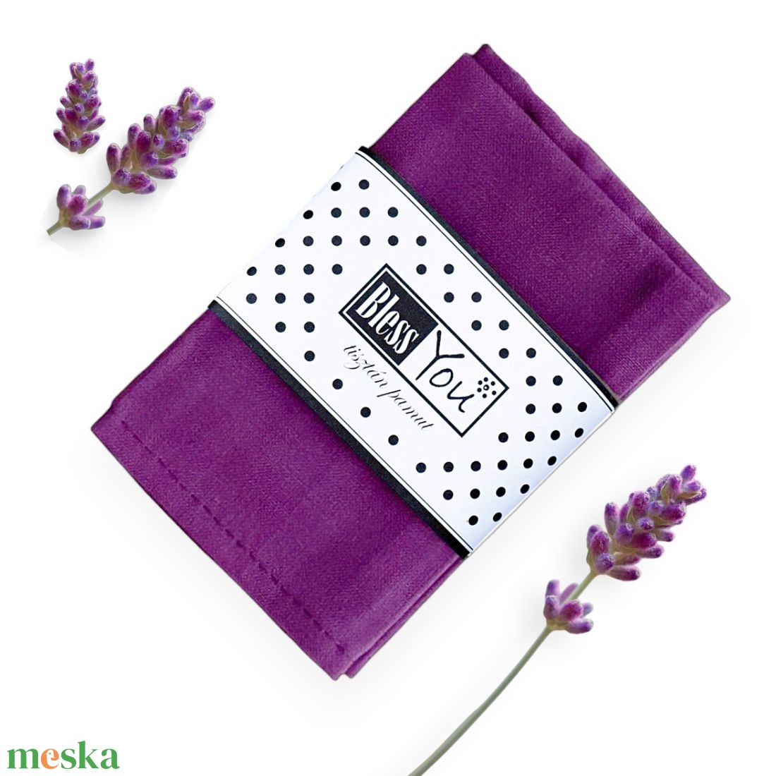 Pamut szalvéta, lila - választható méretben, 2 db / pár - otthon & életmód - konyhafelszerelés, tálalás - konyhai textil - szalvéta - Meska.hu