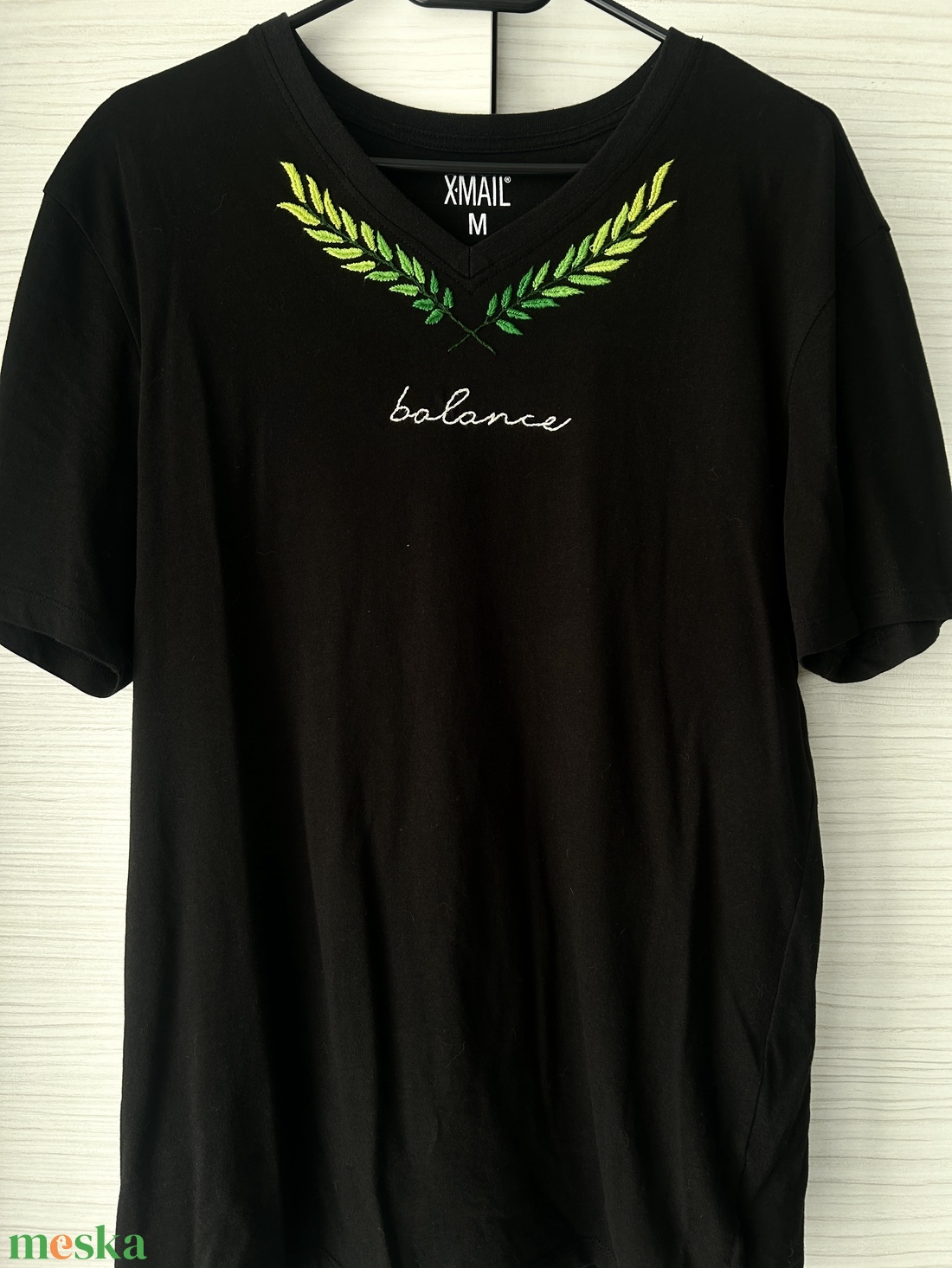 Green Leaf Balance férfi póló - ruha & divat - férfi ruha - póló - Meska.hu