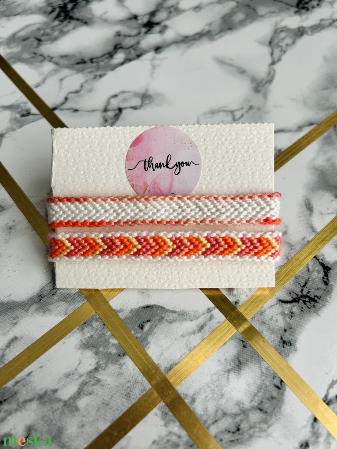 Kézműves csomózott karkötő - ékszer - karkötő - fonott karkötő - Meska.hu