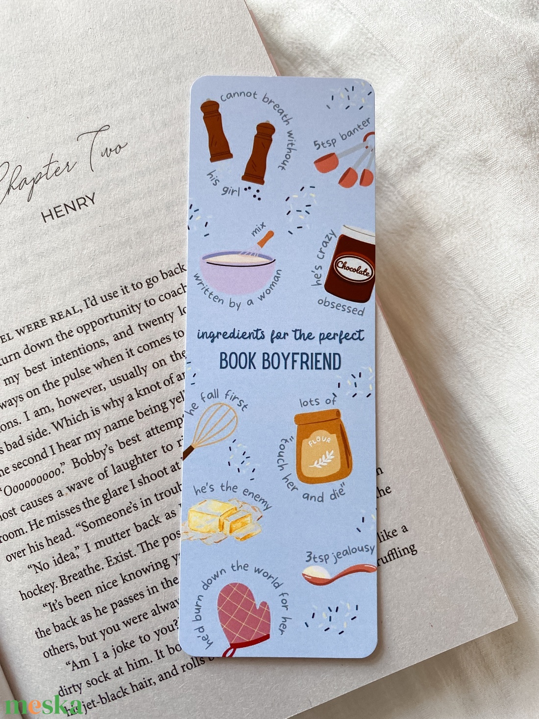 Ingredients for the perfect Book Boyfriend - könyvjelző - könyv & zene - könyvjelző - Meska.hu Ingredients for the perfect Book Boyfriend - könyvjelző - könyv & zene - könyvjelző - Meska.hu