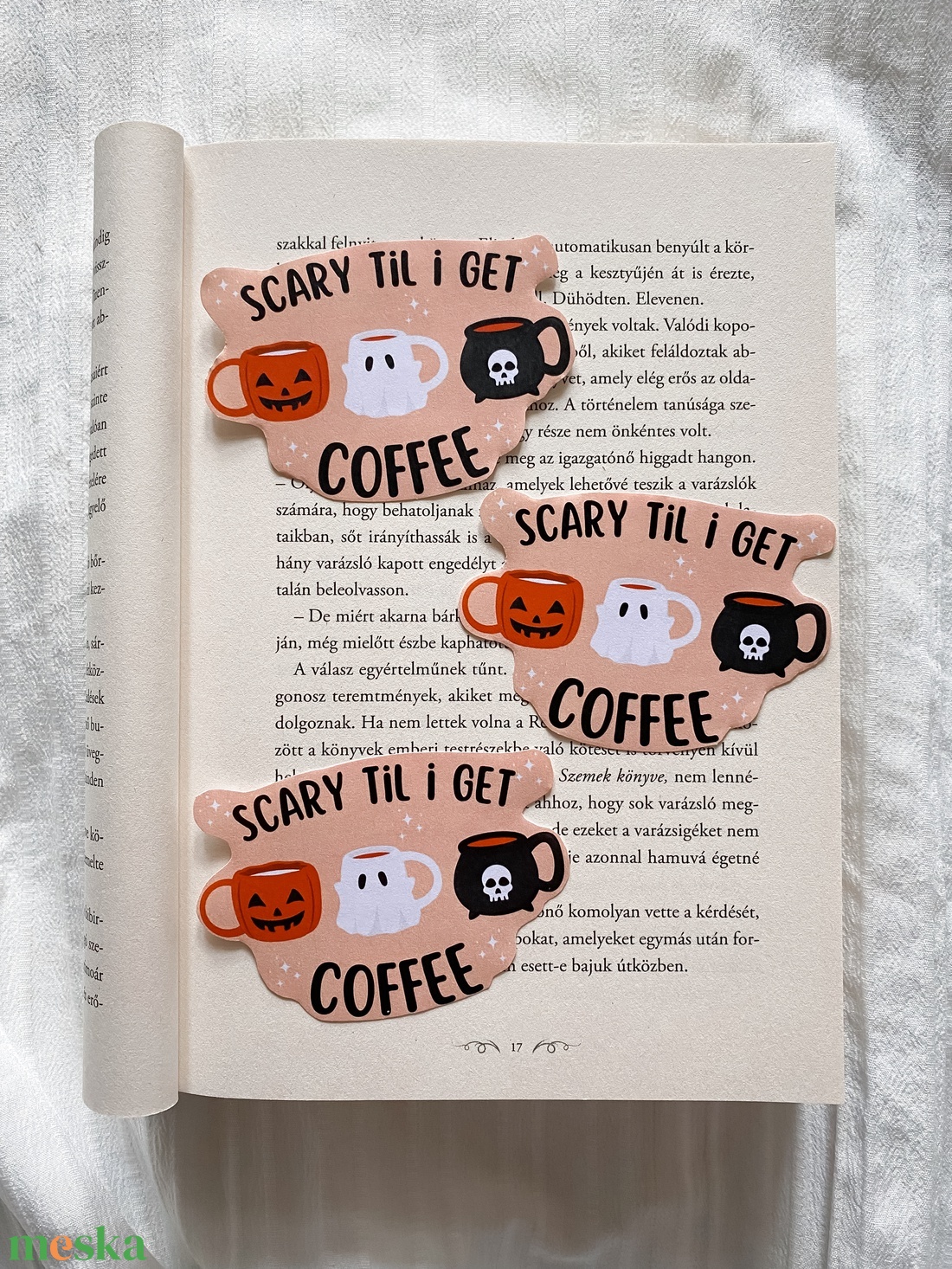 scary til i get COFFEE - otthon & életmód - papír, írószer - matrica, matrica csomag - Meska.hu