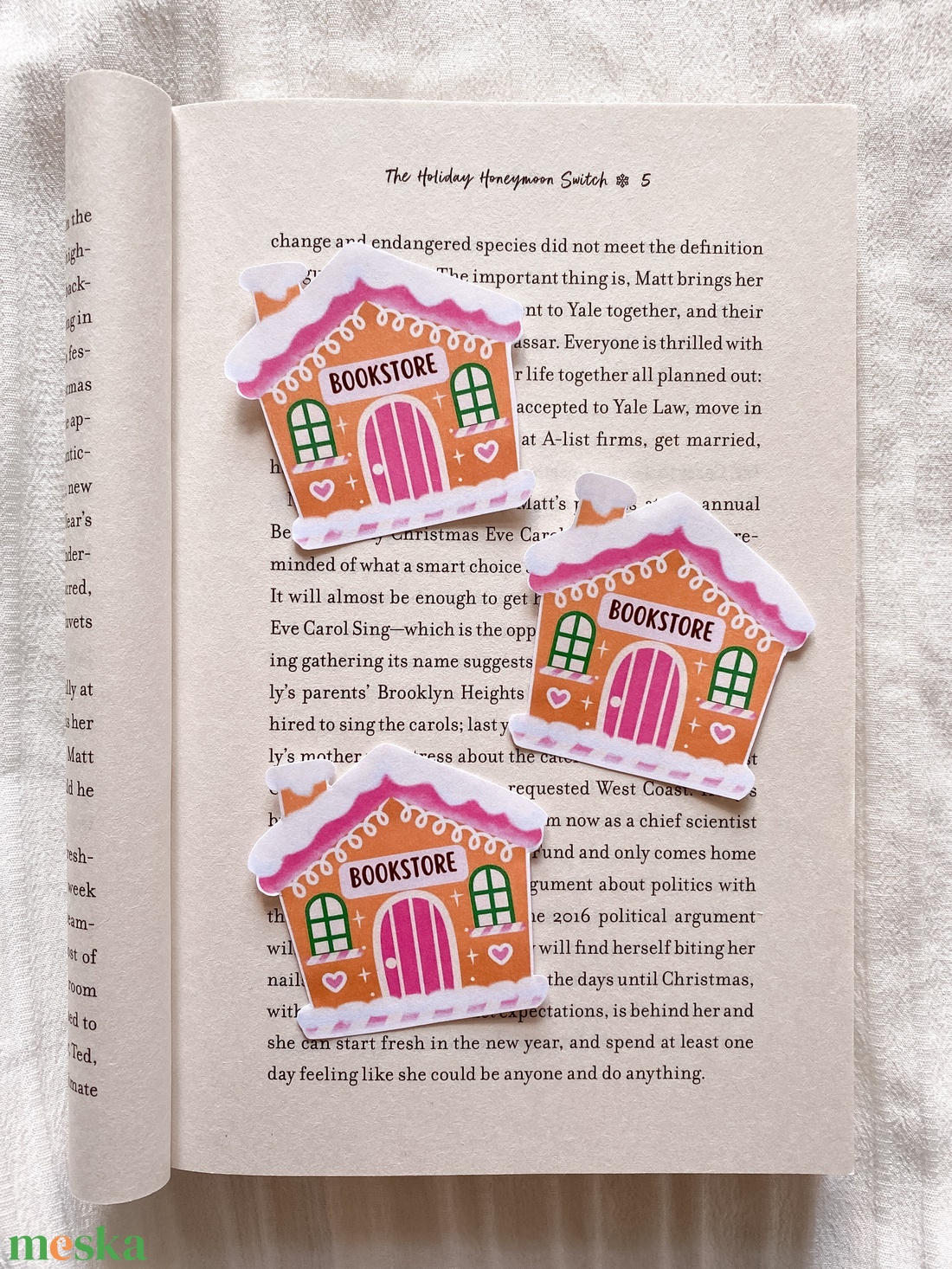 Bookstore mézeskalács - matrica - otthon & életmód - papír, írószer - matrica, matrica csomag - Meska.hu