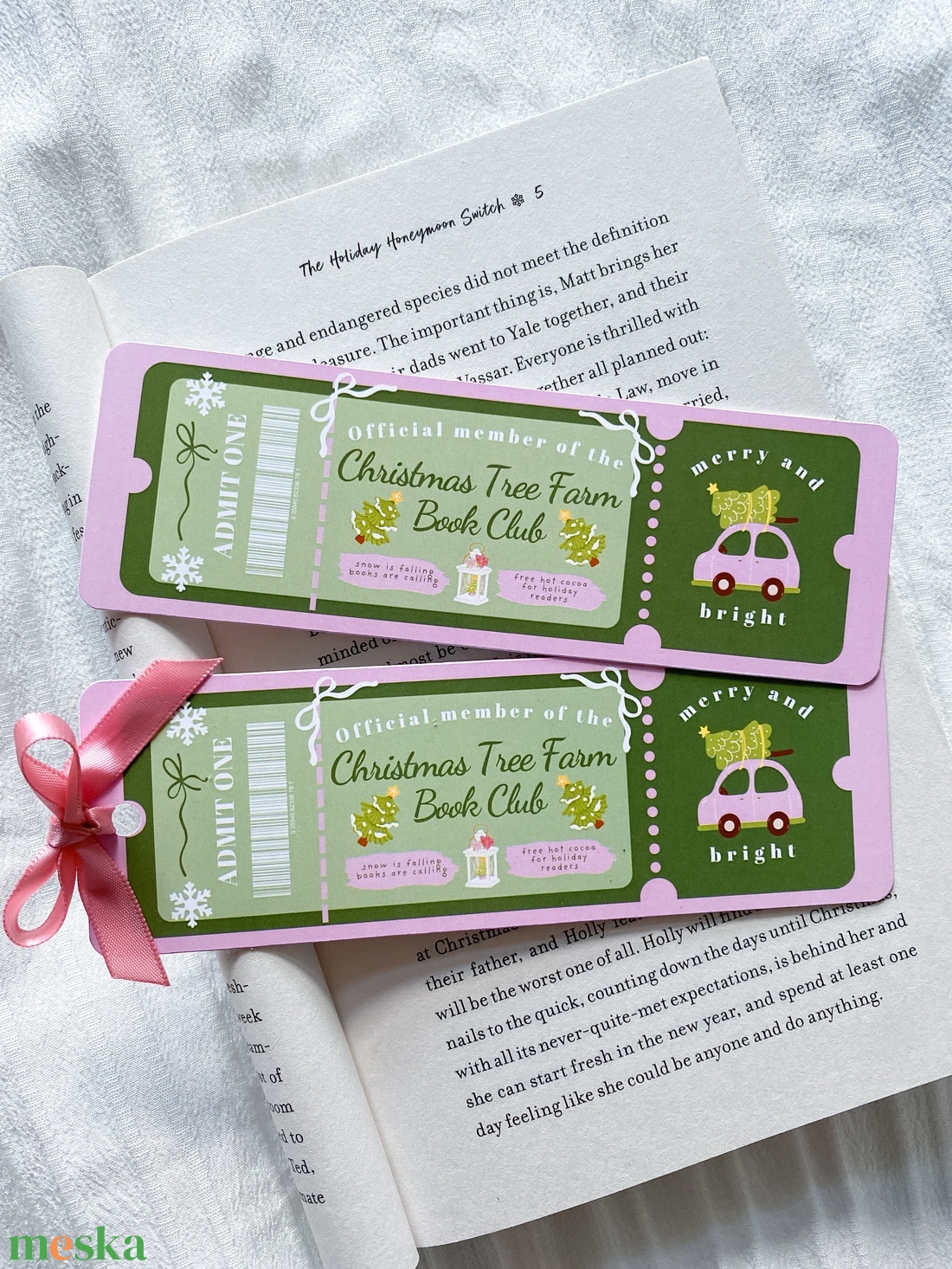 Christmas Tree Farm - könyvjelző - könyv & zene - könyvjelző - Meska.hu