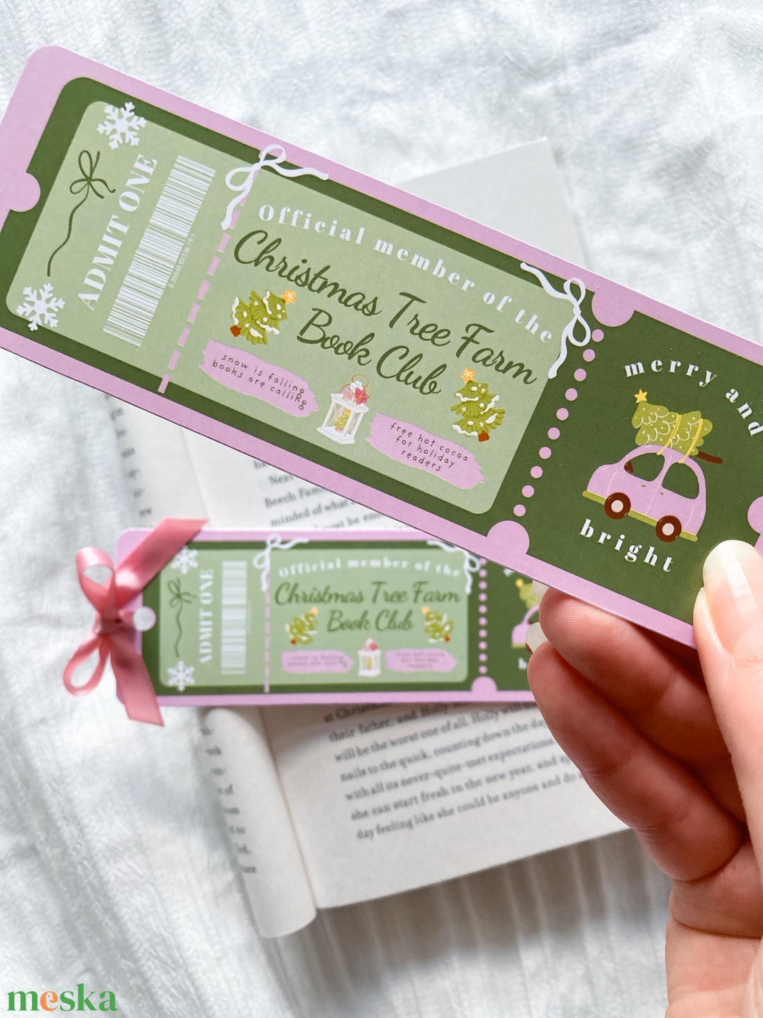 Christmas Tree Farm - könyvjelző - könyv & zene - könyvjelző - Meska.hu