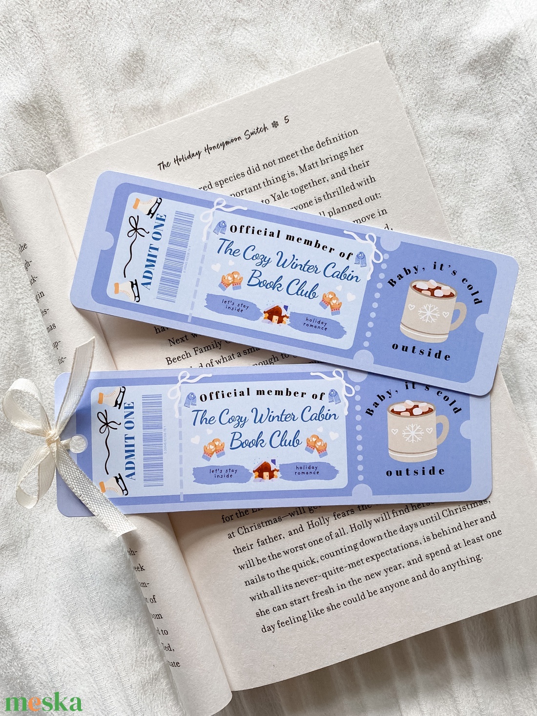 The cozy winter cabin - könyvjelző - könyv & zene - könyvjelző - Meska.hu