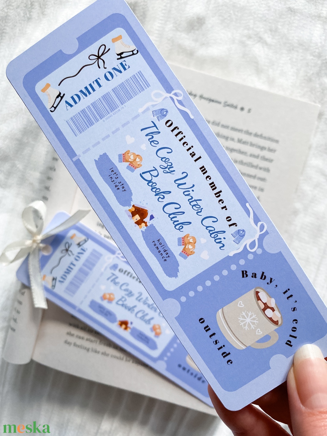 The cozy winter cabin - könyvjelző - könyv & zene - könyvjelző - Meska.hu