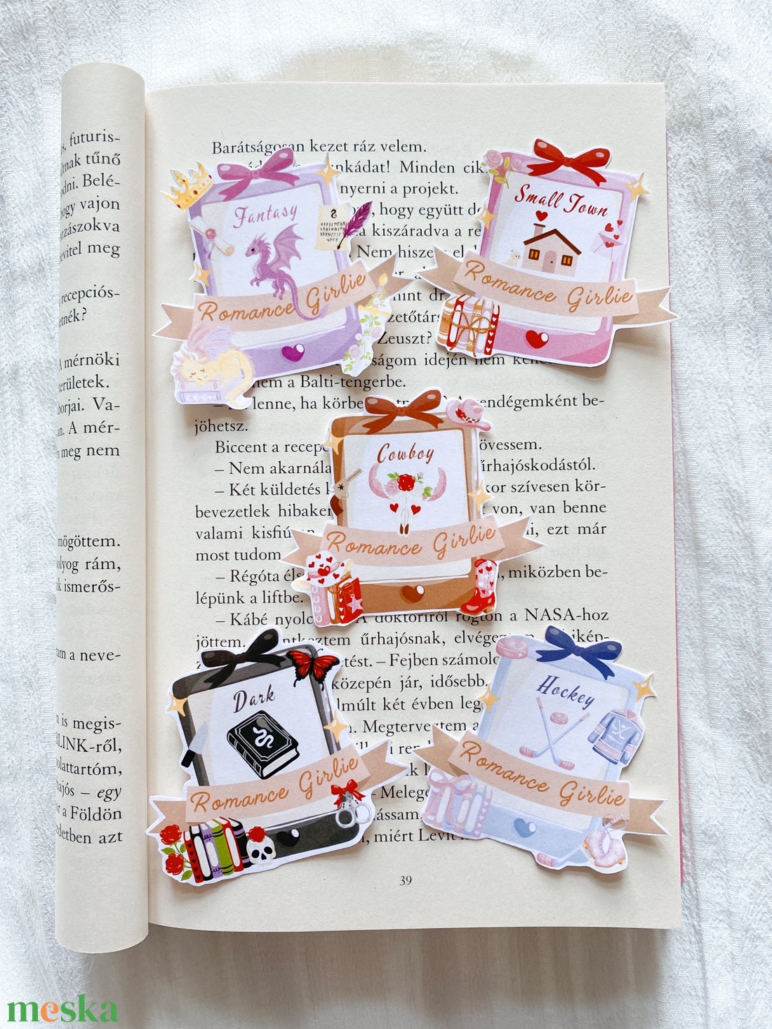 Romance girlie - matrica - otthon & életmód - papír, írószer - matrica, matrica csomag - Meska.hu