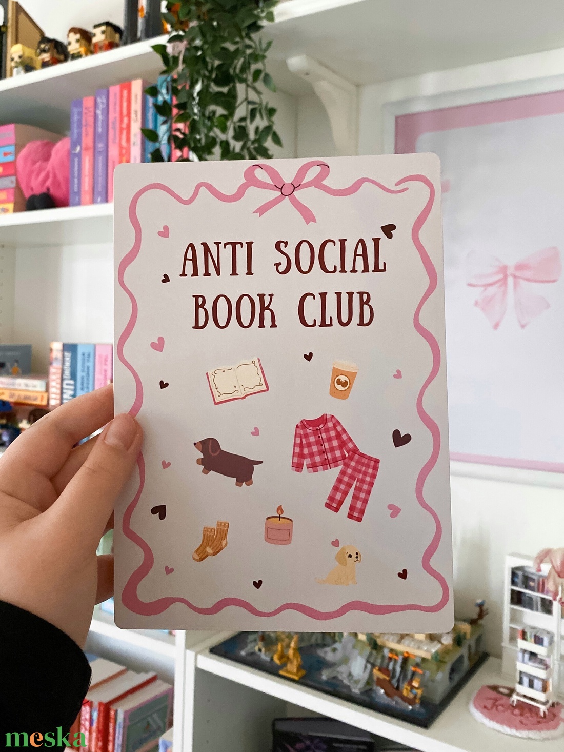 Anti social book club - print - otthon & életmód - dekoráció - kép & falikép - poszter - Meska.hu