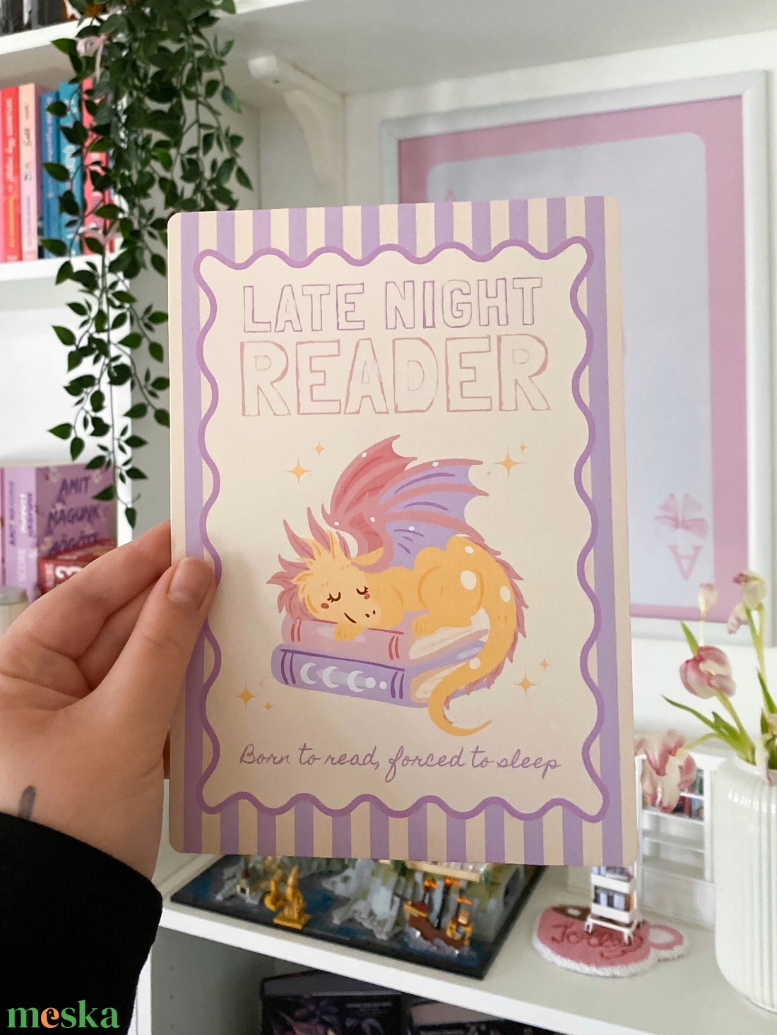 Late night reader - print - otthon & életmód - dekoráció - kép & falikép - poszter - Meska.hu