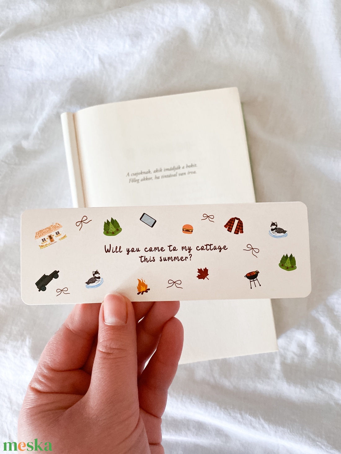 Will you come to my cottage this summer?  (Heated Rivalry) - könyvjelző - könyv & zene - könyvjelző - Meska.hu