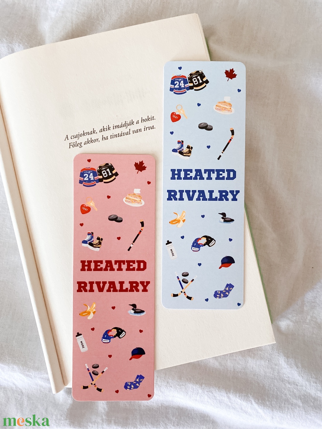 Heated Rivalry - könyvjelző - könyv & zene - könyvjelző - Meska.hu