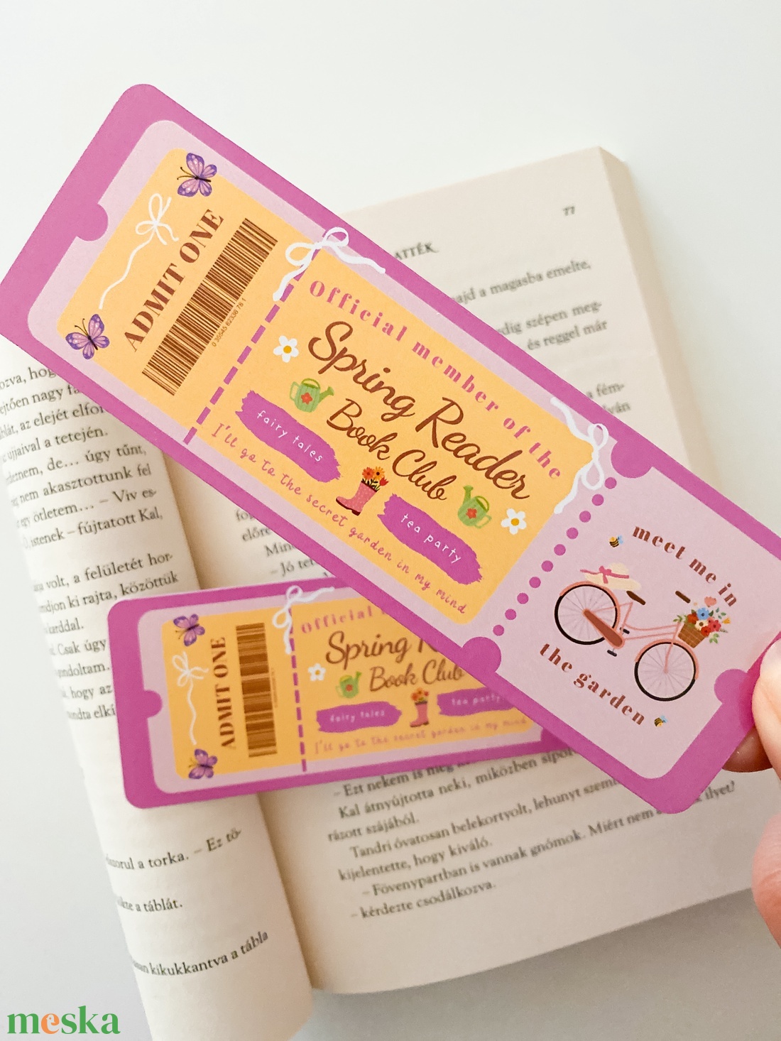 Spring Reader - Book Club - könyvjelző - könyv & zene - könyvjelző - Meska.hu
