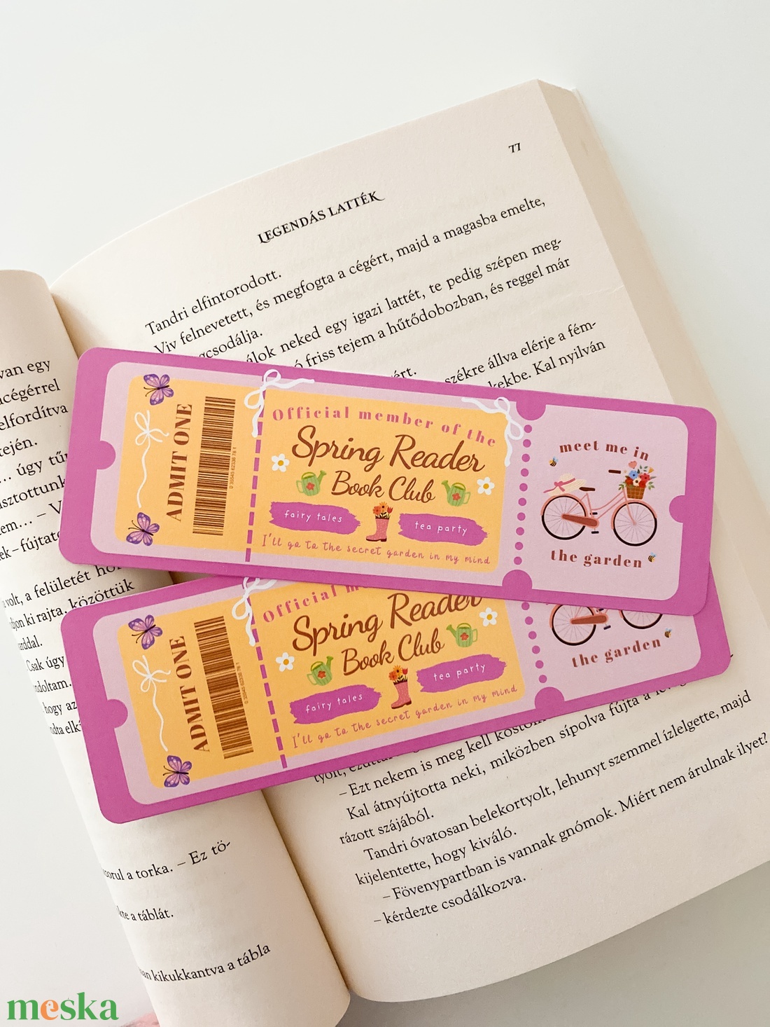 Spring Reader - Book Club - könyvjelző - könyv & zene - könyvjelző - Meska.hu