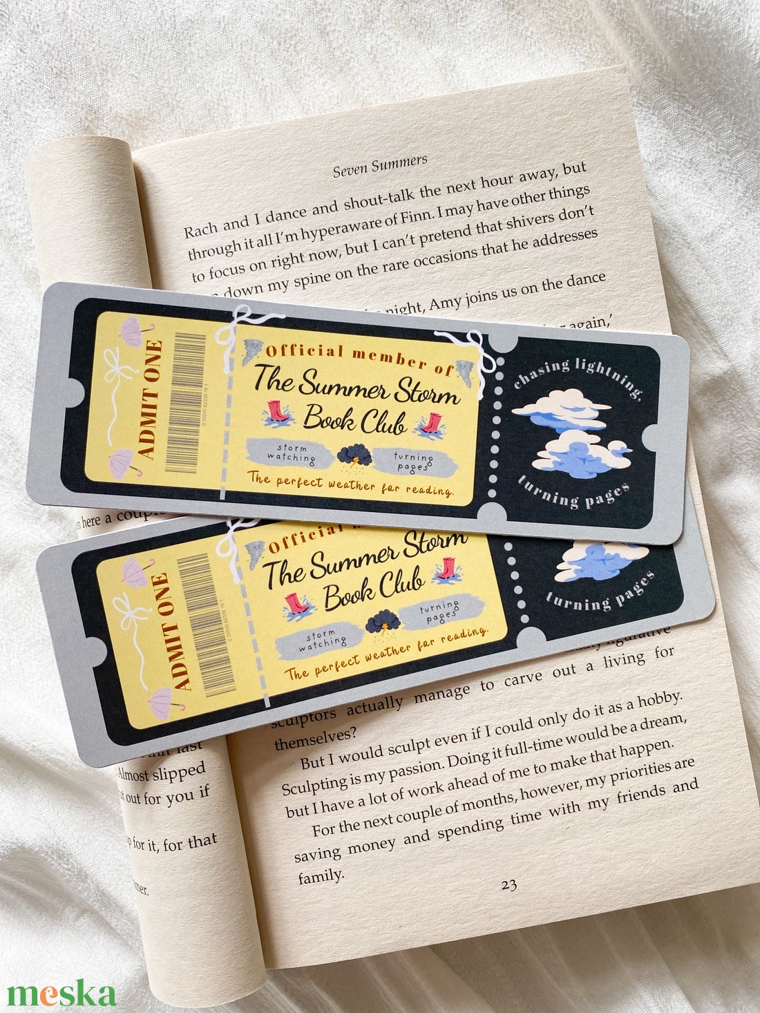 The Summer Storm - Book Club - könyvjelző - könyv & zene - könyvjelző - Meska.hu