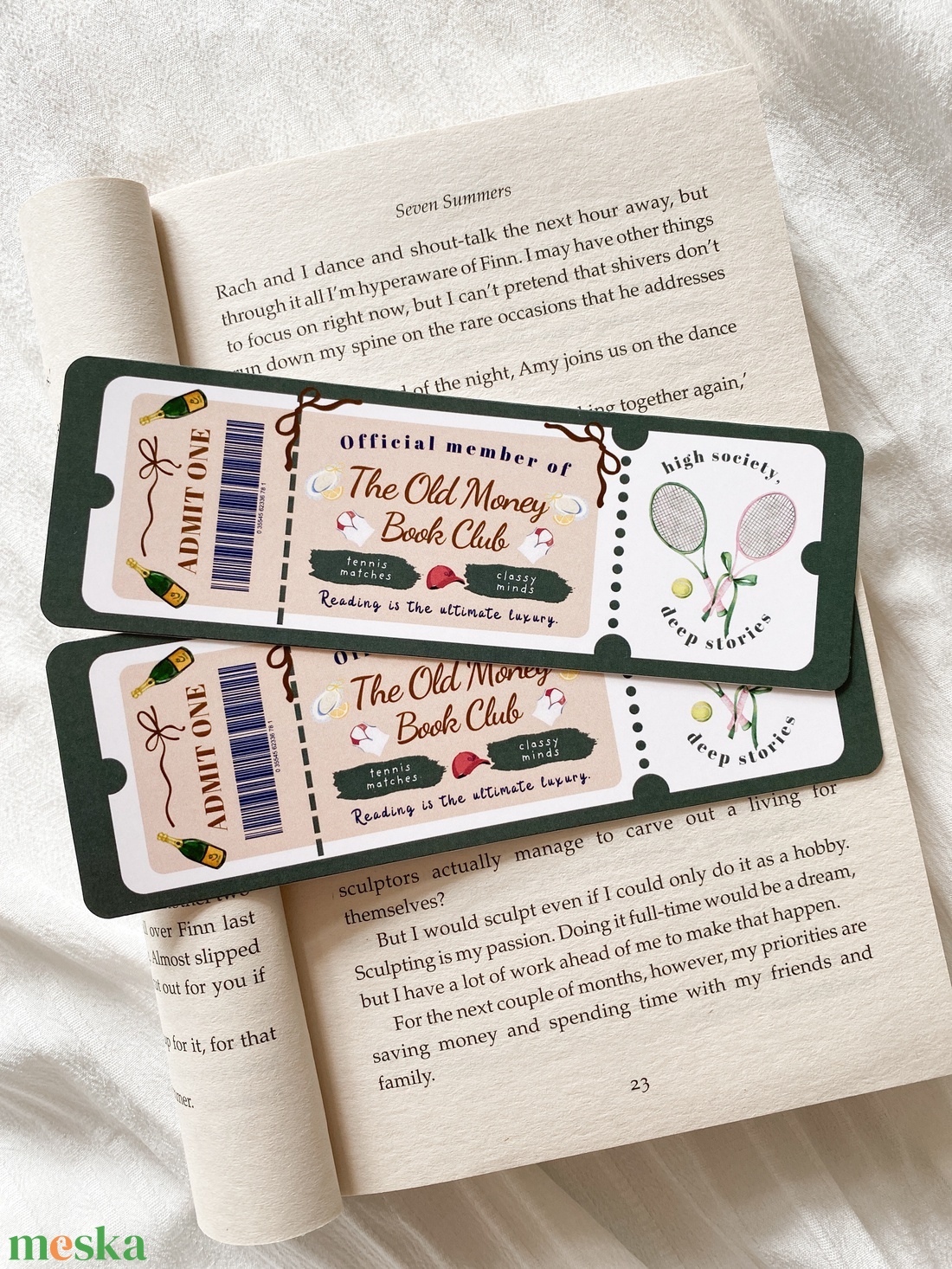 The Old Money - Book Club - könyvjelző - könyv & zene - könyvjelző - Meska.hu