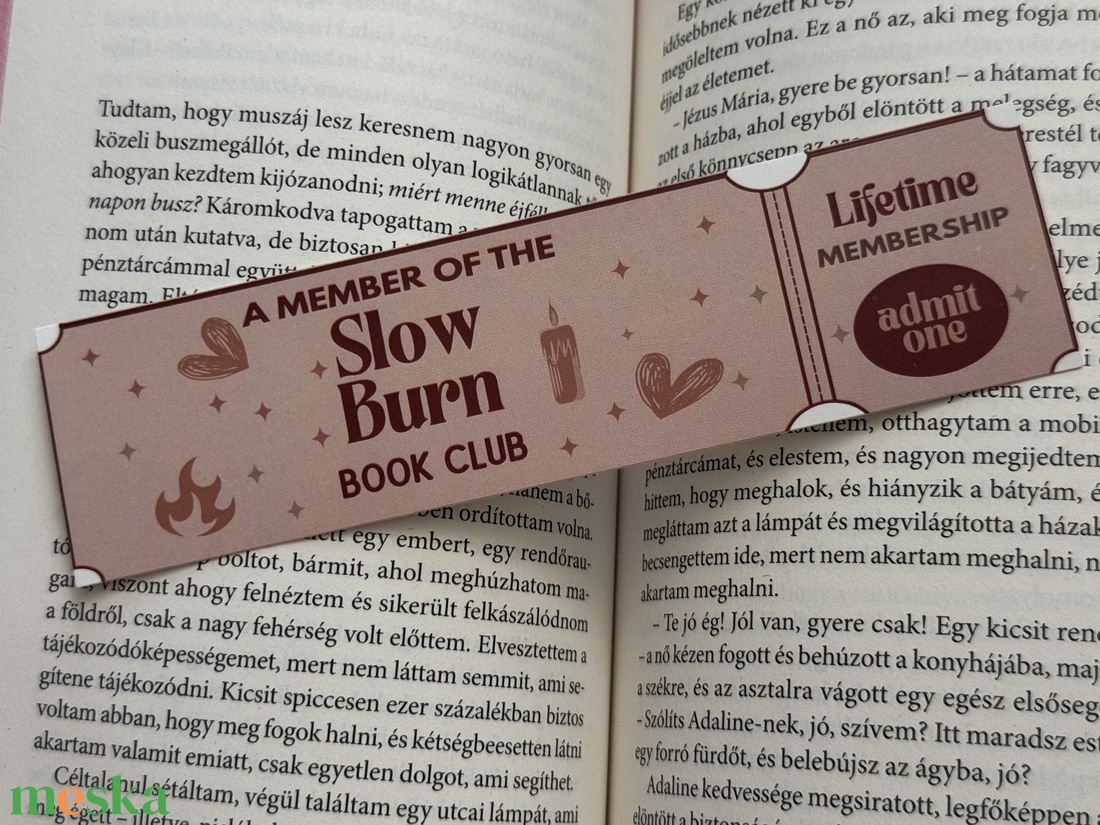 Slow burn - könyvjelző  - könyv & zene - könyvjelző - Meska.hu