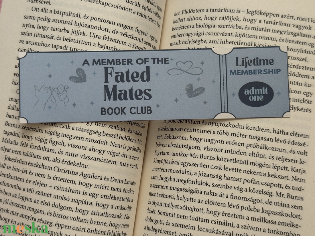 Fated Mates - könyvjelző  - könyv & zene - könyvjelző - Meska.hu