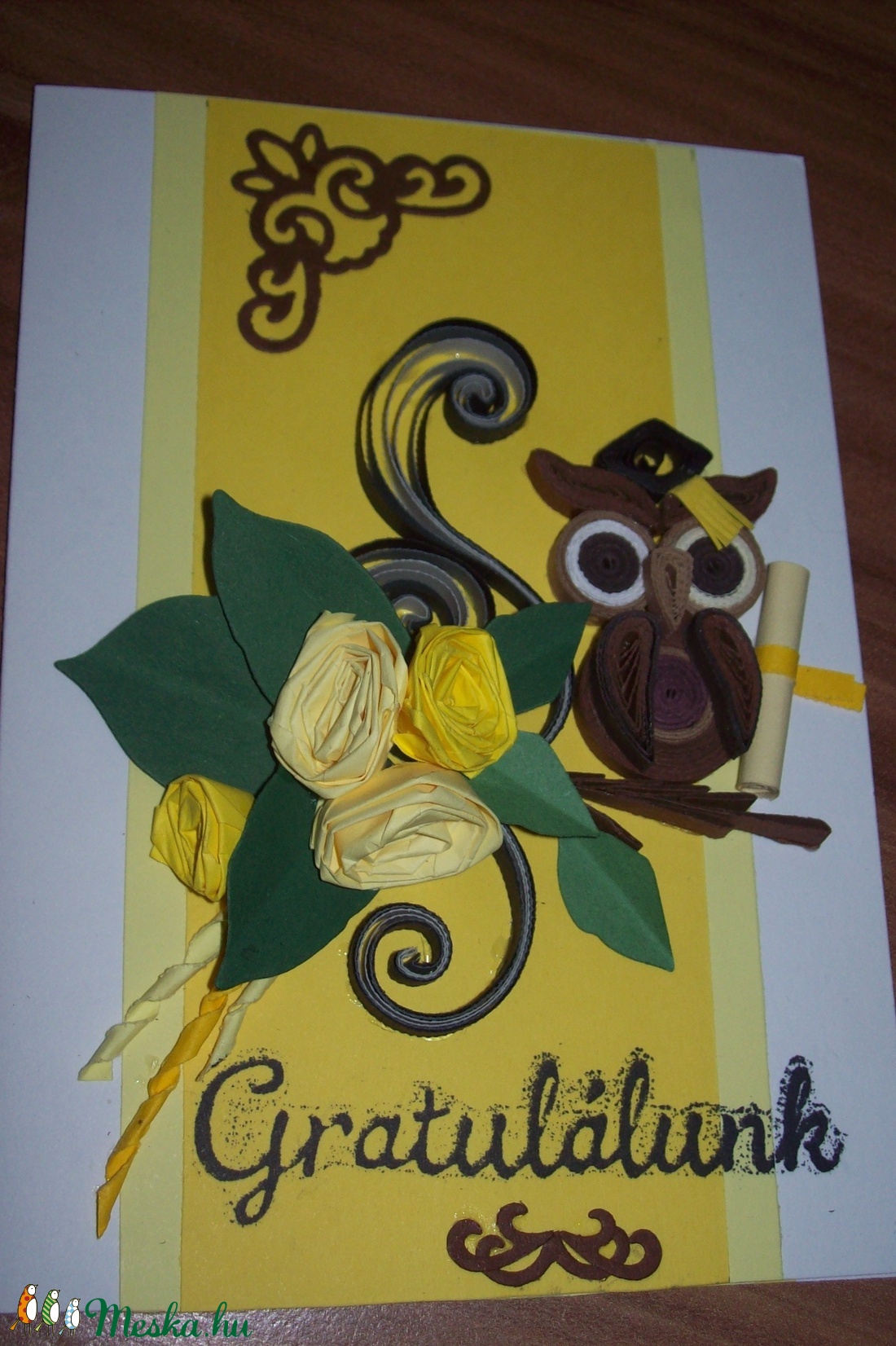 Pénzajándék átadó képeslap jogi diplomaosztóra 10x15 cm -  - Meska.hu