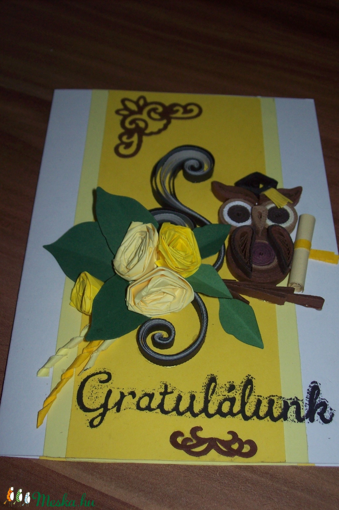 Pénzajándék átadó képeslap jogi diplomaosztóra 10x15 cm -  - Meska.hu