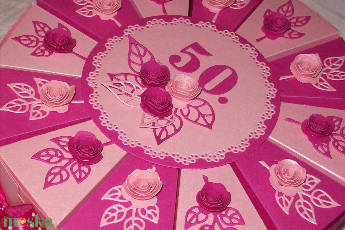 Pénzajándék átadó torta - pink-barack, közepes - otthon & életmód - papír, írószer - ajándékozás kellékei - papírtorta - Meska.hu Pénzajándék átadó torta - pink-barack, közepes - otthon & életmód - papír, írószer - ajándékozás kellékei - papírtorta - Meska.hu