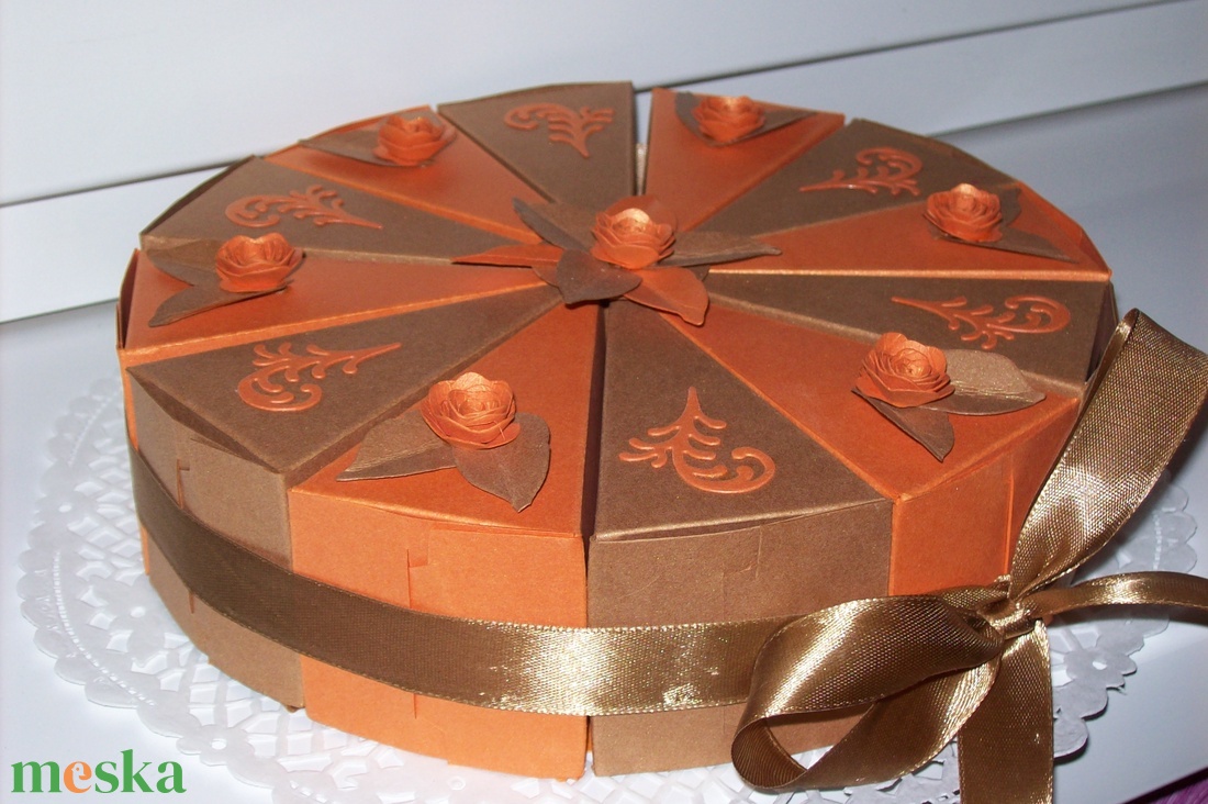 Pénzajándék átadó torta - narancs-fahéj, közepes - otthon & életmód - papír, írószer - ajándékozás kellékei - papírtorta - Meska.hu Pénzajándék átadó torta - narancs-fahéj, közepes - otthon & életmód - papír, írószer - ajándékozás kellékei - papírtorta - Meska.hu