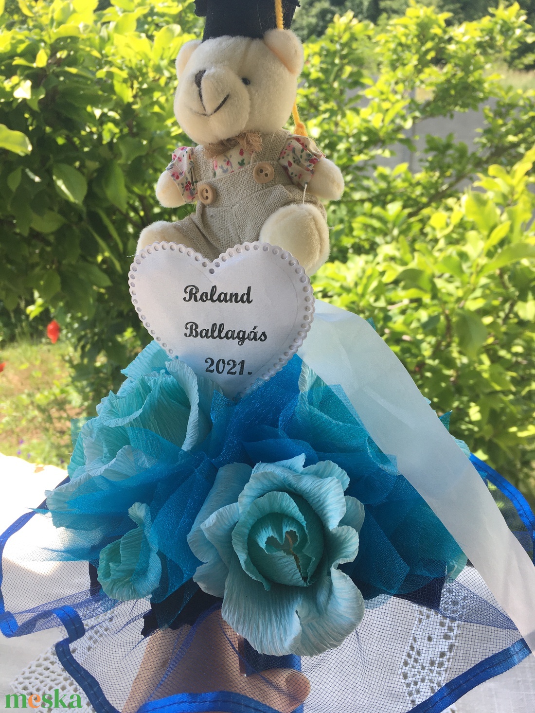 Fiús csokicsokor ballagásra - élelmiszer - édesség - Meska.hu