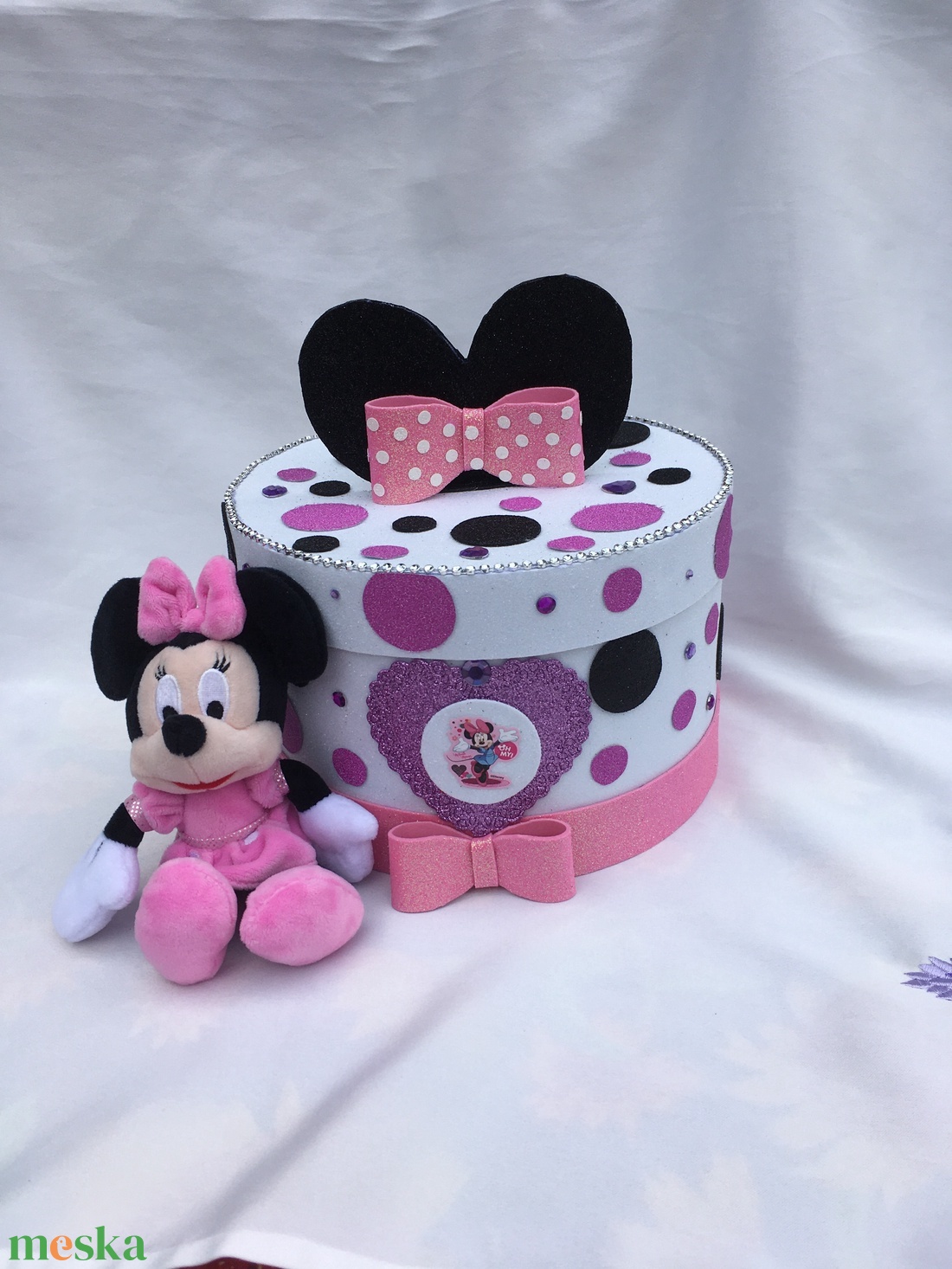 Minnie egeres torta kislányoknak - játék & sport - babalátogató ajándékcsomag - Meska.hu