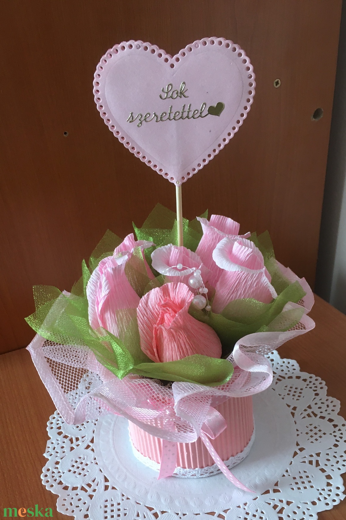 Örök csokicsokor Raffaelloval - esküvő - emlék & ajándék - köszönőajándék - Meska.hu