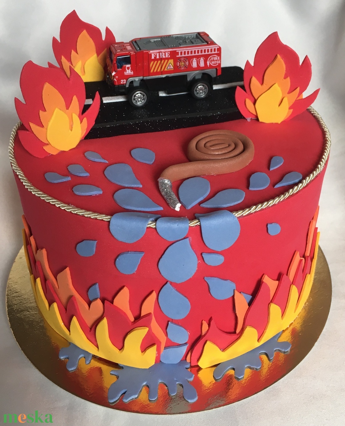 Óvodai kínáló torta szülinapra - levehető tűzoltó autó matchboxxal - játék & sport - babalátogató ajándékcsomag - Meska.hu Óvodai kínáló torta szülinapra - levehető tűzoltó autó matchboxxal - játék & sport - babalátogató ajándékcsomag - Meska.hu