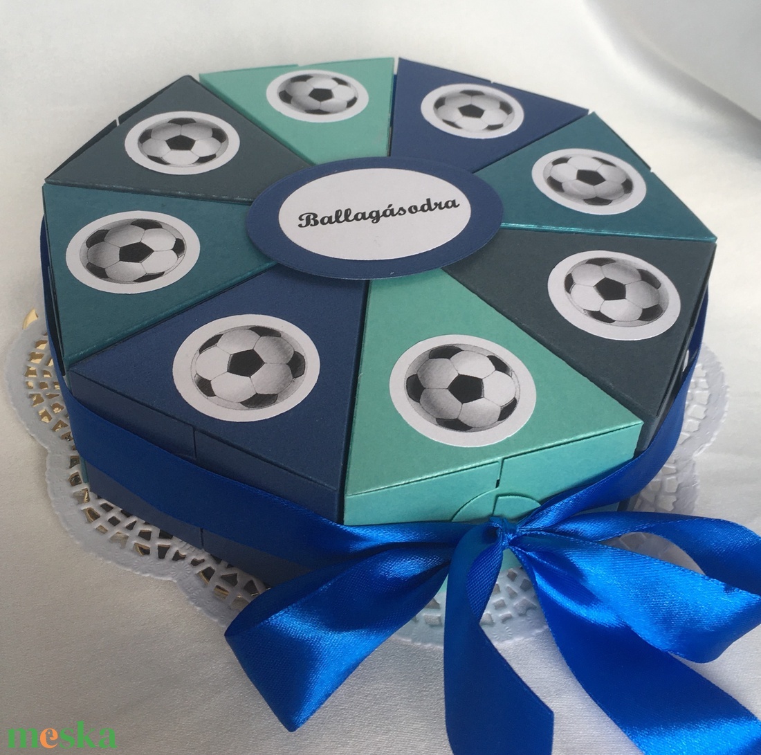 Pénzajándék átadó torta focirajongó ballagó fiúnak - otthon & életmód - papír, írószer - ajándékozás kellékei - papírtorta - Meska.hu Pénzajándék átadó torta focirajongó ballagó fiúnak - otthon & életmód - papír, írószer - ajándékozás kellékei - papírtorta - Meska.hu