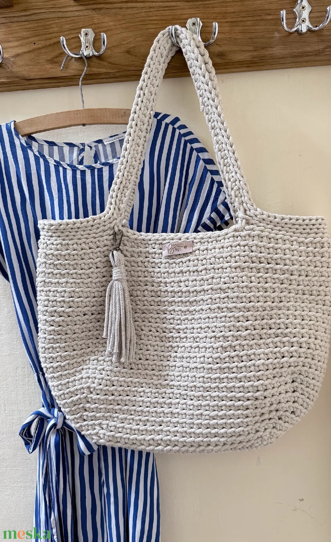 Lilac shopper - táska & tok - kézitáska & válltáska - válltáska - Meska.hu