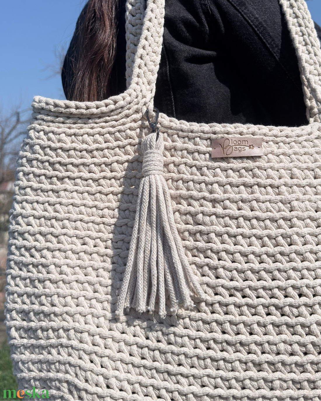 Lilac shopper - táska & tok - kézitáska & válltáska - válltáska - Meska.hu