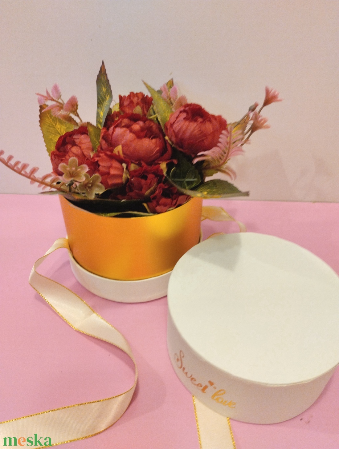 Szívből Jövő Üzenet virágbox - otthon & életmód - dekoráció - Meska.hu