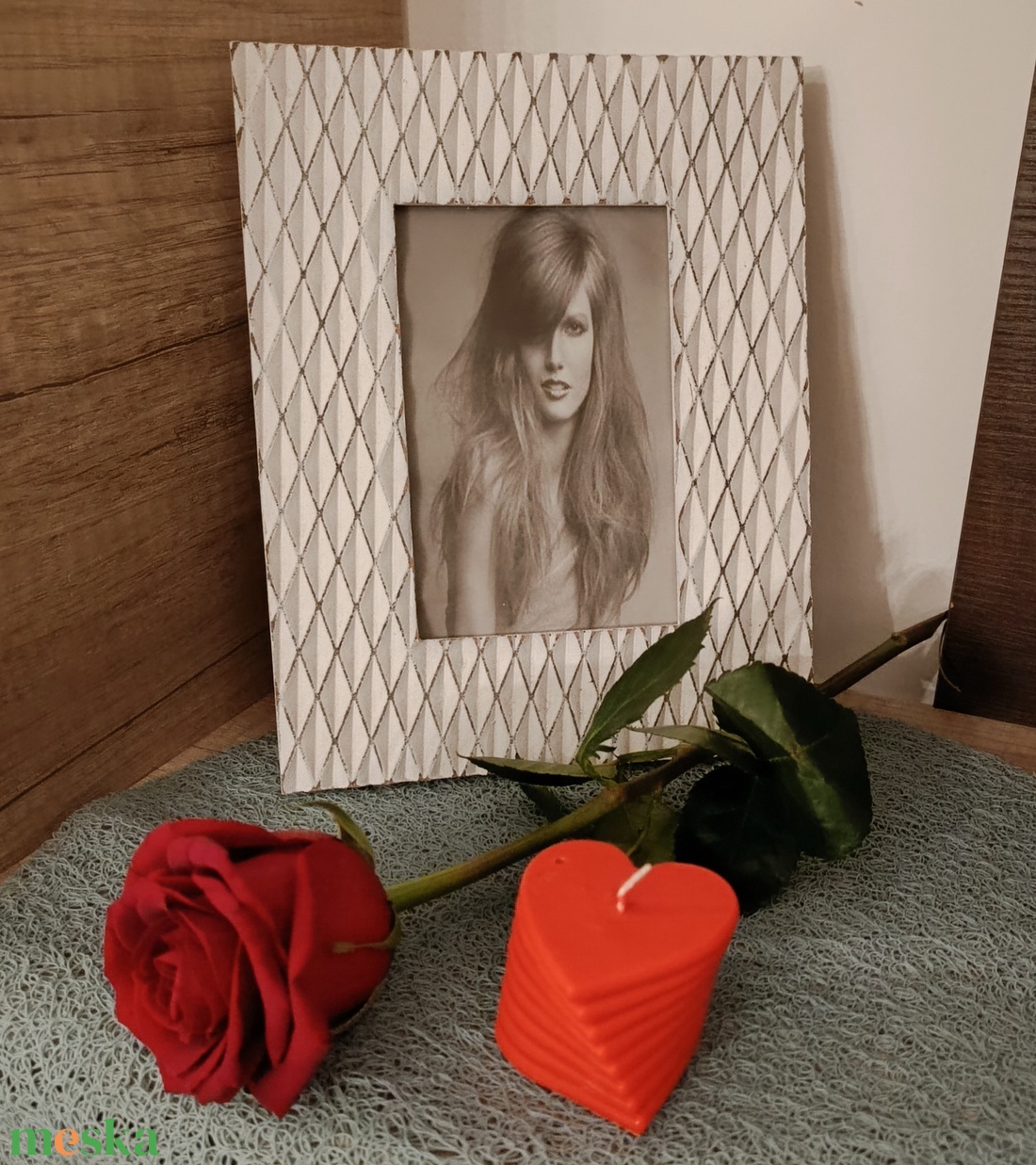 Szív formájú illatgyertya - kellékek & szerszámok - dekorációs kellékek - dekorációs gyertya - Meska.hu