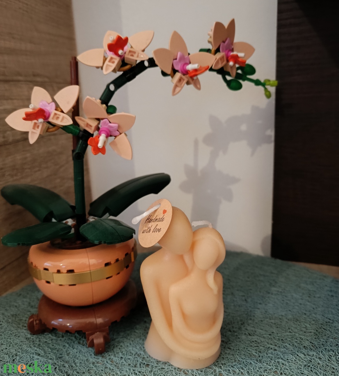 Szerelmes pár - dekor gyertya - kellékek & szerszámok - dekorációs kellékek - dekorációs gyertya - Meska.hu