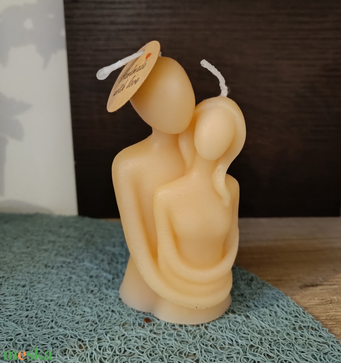 Szerelmes pár - dekor gyertya - kellékek & szerszámok - dekorációs kellékek - dekorációs gyertya - Meska.hu