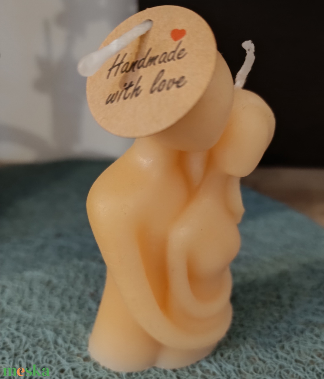 Szerelmes pár - dekor gyertya - kellékek & szerszámok - dekorációs kellékek - dekorációs gyertya - Meska.hu