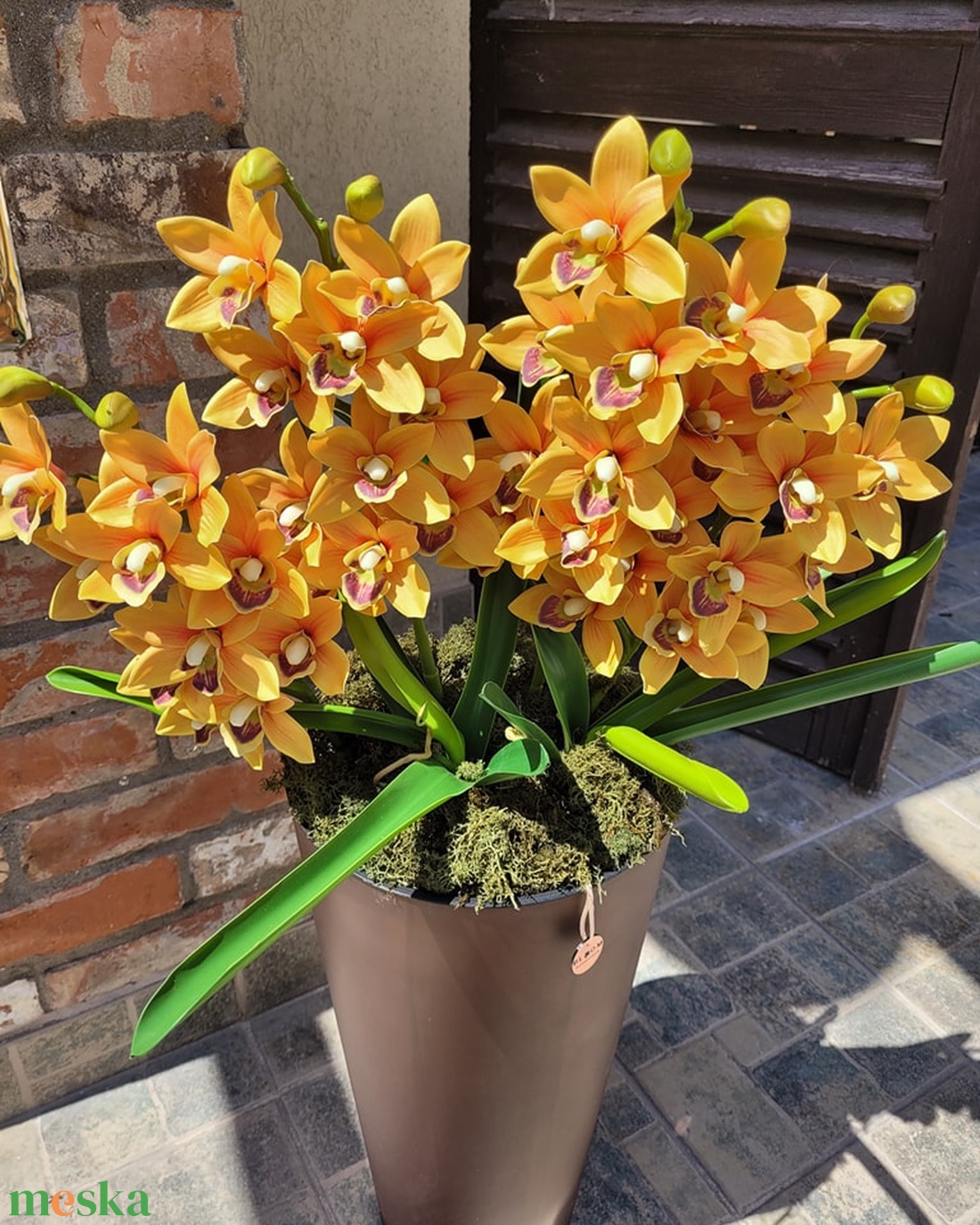 Állókaspós csónakorchidea virágdekoráció - otthon & életmód - dekoráció - virágdísz és tartó - virágállvány - Meska.hu Állókaspós csónakorchidea virágdekoráció - otthon & életmód - dekoráció - virágdísz és tartó - virágállvány - Meska.hu