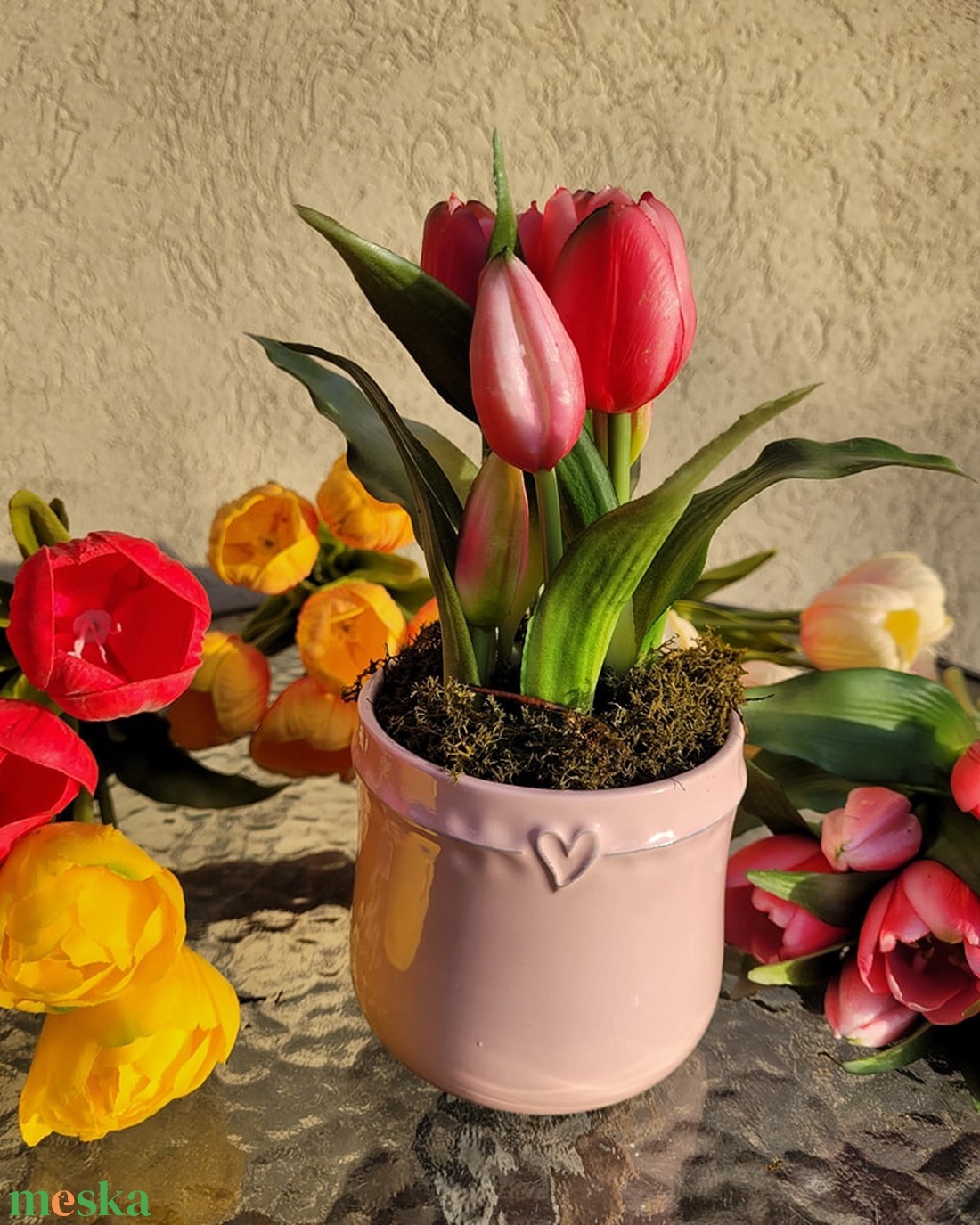 Tulipándekoráció - otthon & életmód - dekoráció - virágdísz és tartó - virágállvány - Meska.hu Tulipándekoráció - otthon & életmód - dekoráció - virágdísz és tartó - virágállvány - Meska.hu