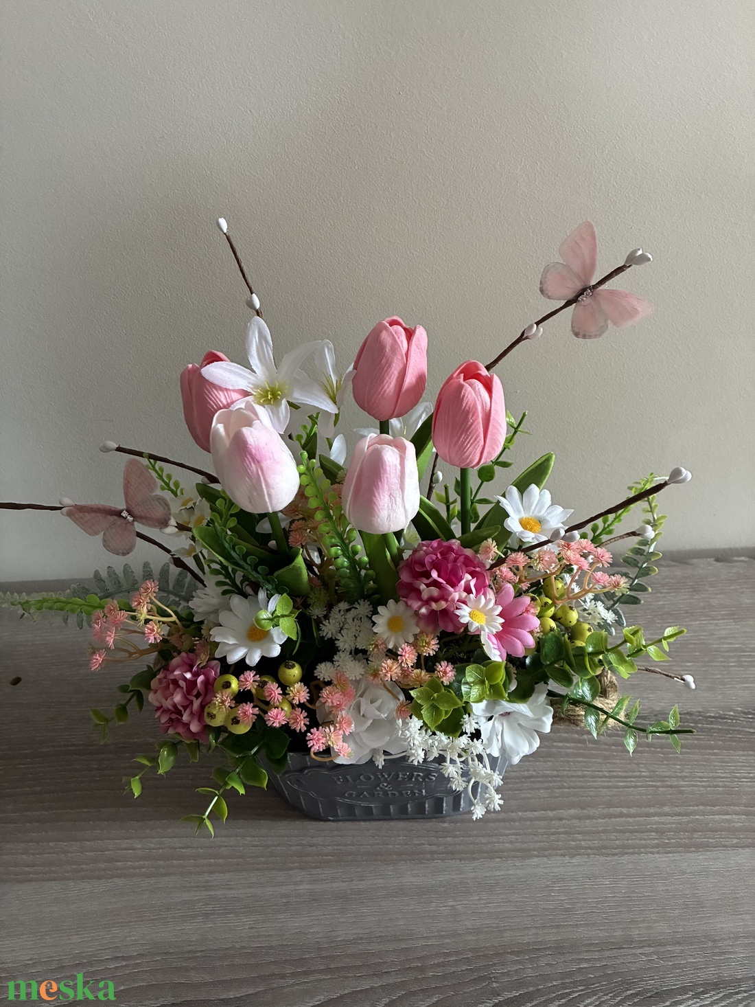 Tavaszi asztaldísz - otthon & életmód - dekoráció - asztal és polc dekoráció - asztaldísz - Meska.hu