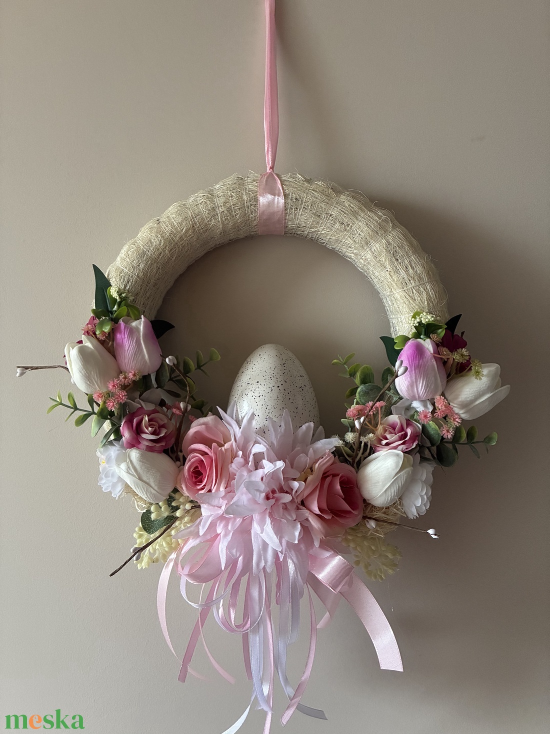 Tavaszi ajtódísz - otthon & életmód - dekoráció - ajtó- és ablak dekoráció - ablakdísz - Meska.hu