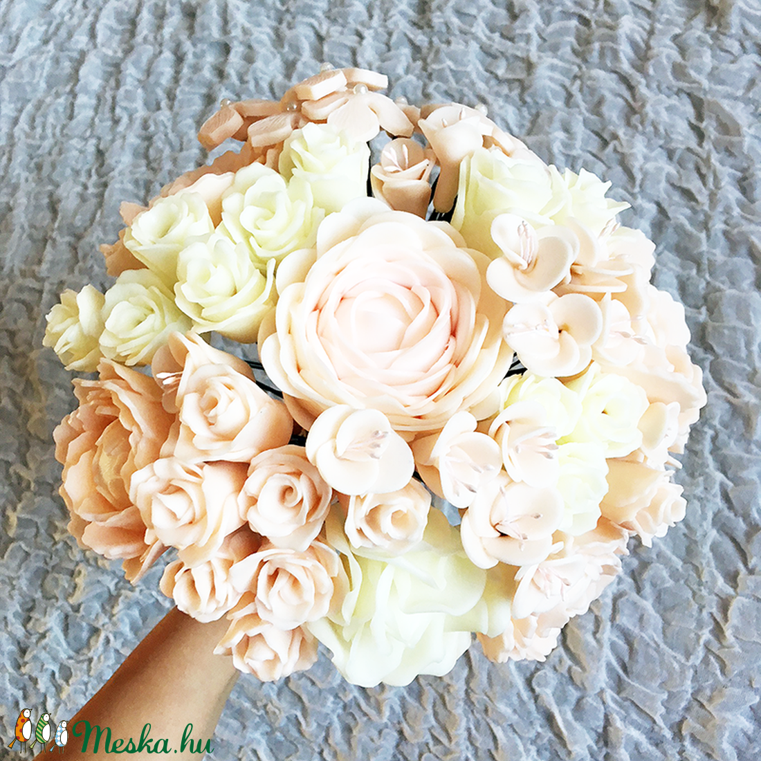 Örökcsokor hideg porcelánból -  - Meska.hu