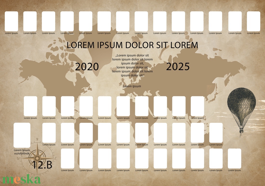 Térkép hátteres ballagási tabló sablon 70x100cm (.psd/.psb fájl, CMYK, 300dpi, 0,5cm kifutó) - művészet - grafika & illusztráció - digitális - Meska.hu