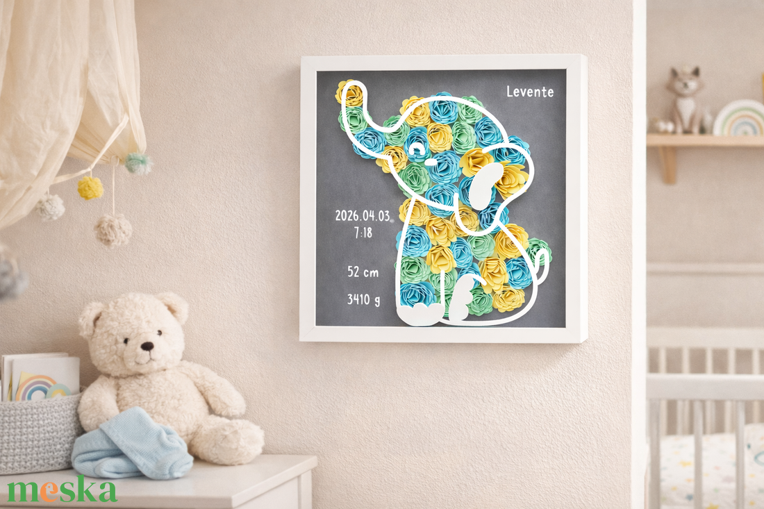 Egyedi virágbox - otthon & életmód - virágdekoráció - virágdíszek - fali virágdekoráció - Meska.hu