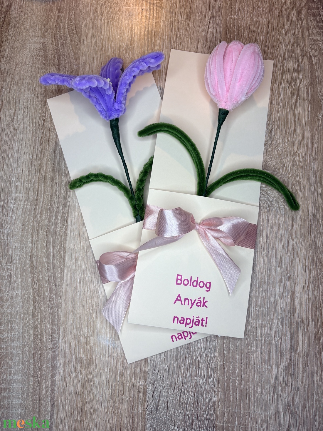 Kézzel készült anyák napi képeslap � 3D virágos, több színben - otthon & életmód - virágdekoráció - virágok - szálas virág - Meska.hu