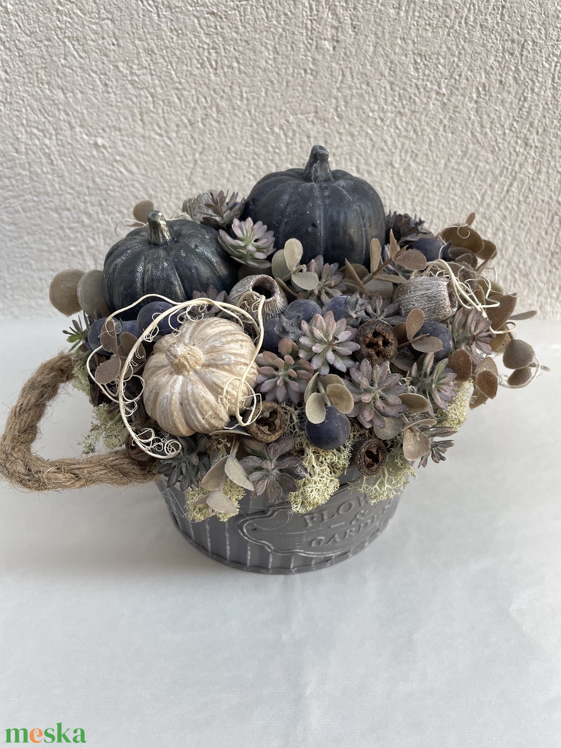 Őszi tököcskés asztaldísz  - kellékek & szerszámok - dekorációs kellékek - őszi dekor - őszi dekortök - Meska.hu