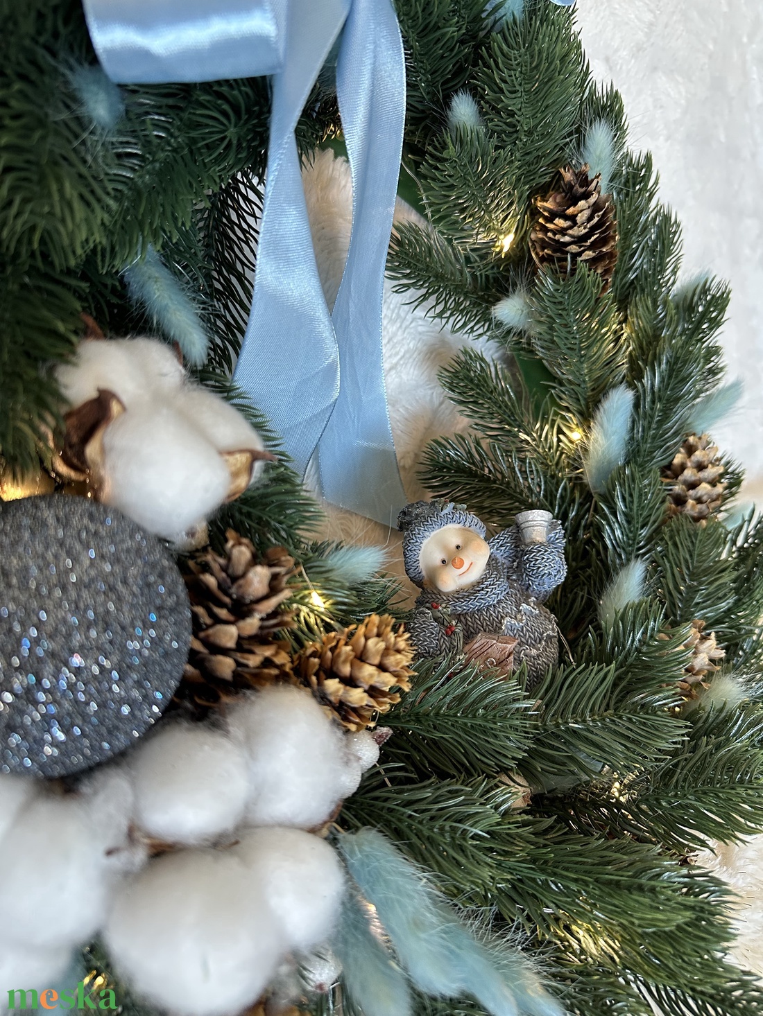 Hóember kopogtató - otthon & életmód - dekoráció - ajtó- és ablak dekoráció - ajtódísz & kopogtató - Meska.hu