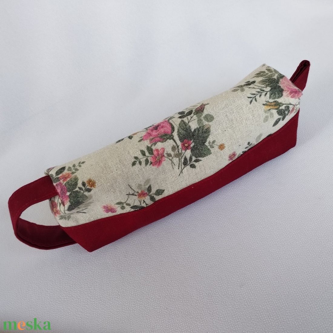 Neszesszer/tolltartó -BordóRózsa - otthon & életmód - papír, írószer - tolltartó & ceruzatekercs - Meska.hu