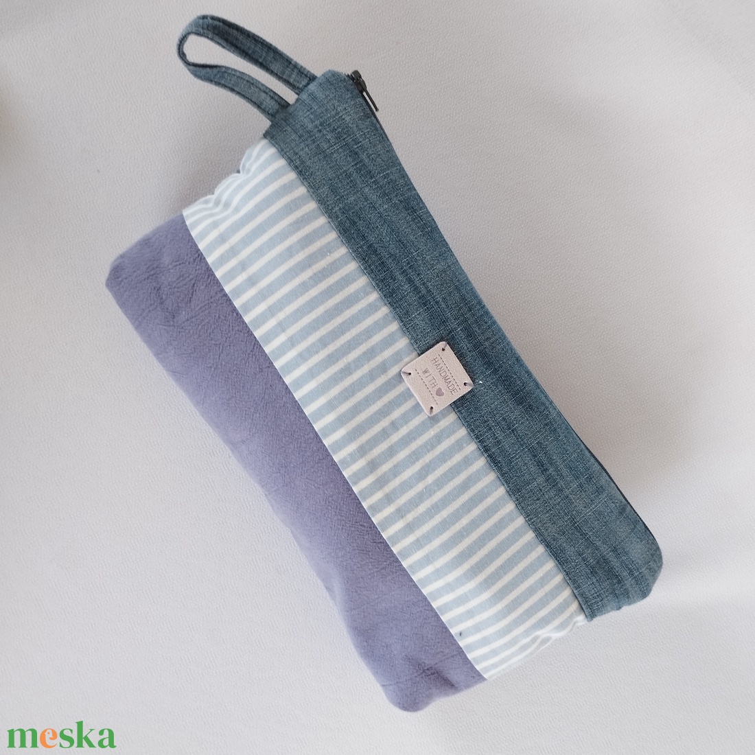 Neszesszer - csíkos  - táska & tok - neszesszer - Meska.hu