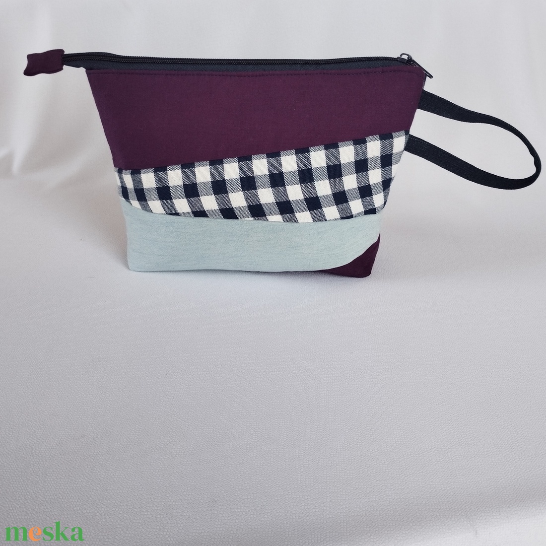 Neszesszer - KockásLila - táska & tok - neszesszer - Meska.hu